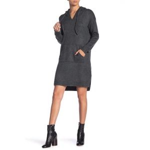 Solutions Knit Hoodie Sweater Dress NWT Gray L